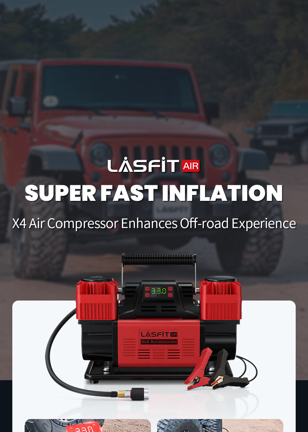 LASFIT X4 Off-Road Air Compressor
