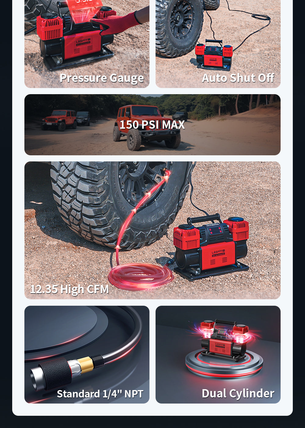 LASFIT X4 Off-Road Air Compressor