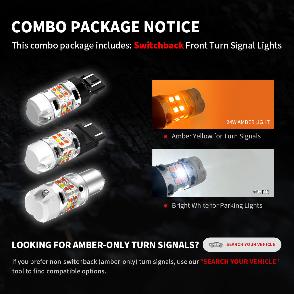 switchback front turn signal lights notice