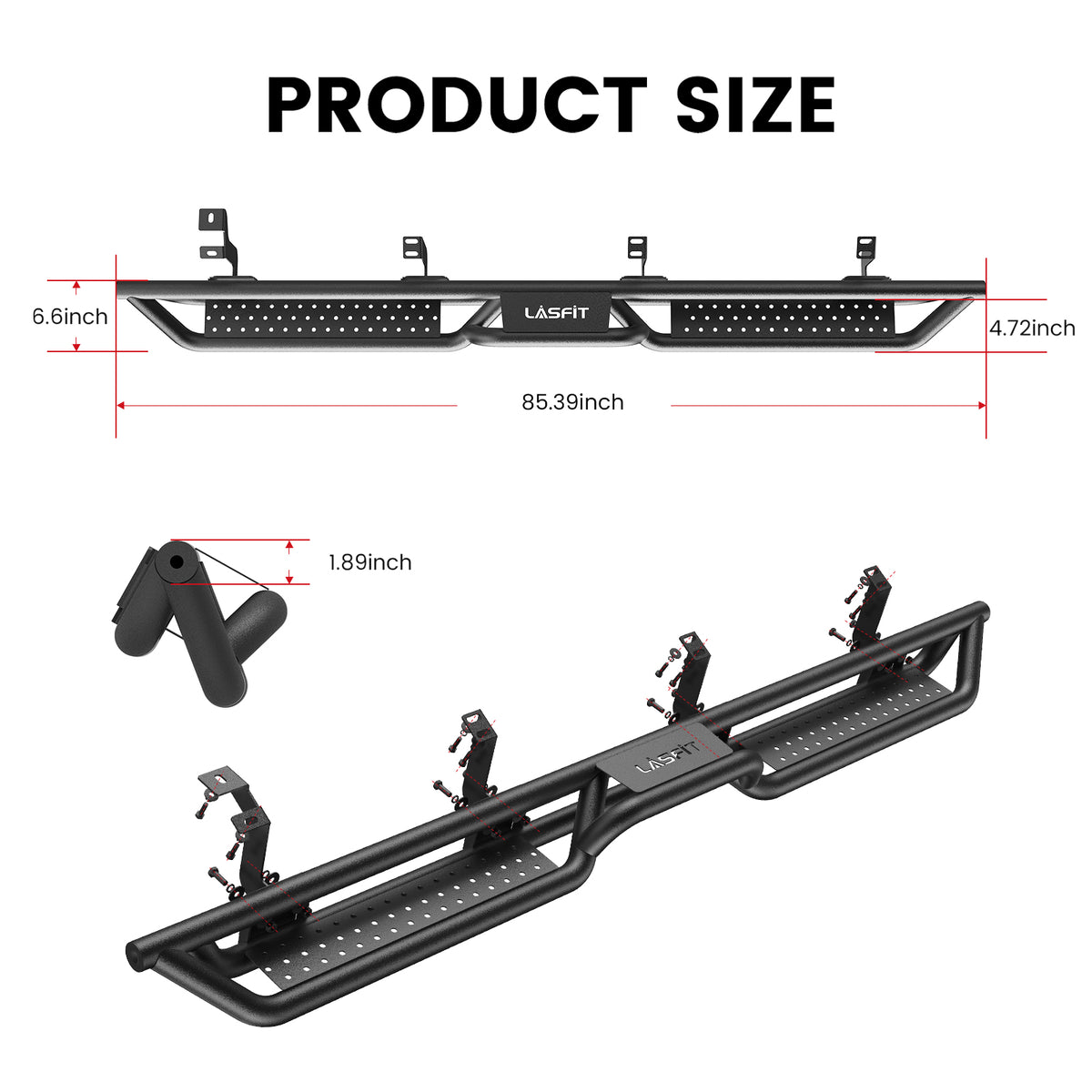 Fit for 2022-2026 Toyota Tundra Running Boards Side Steps, Fit CrewMax Cab ONLY