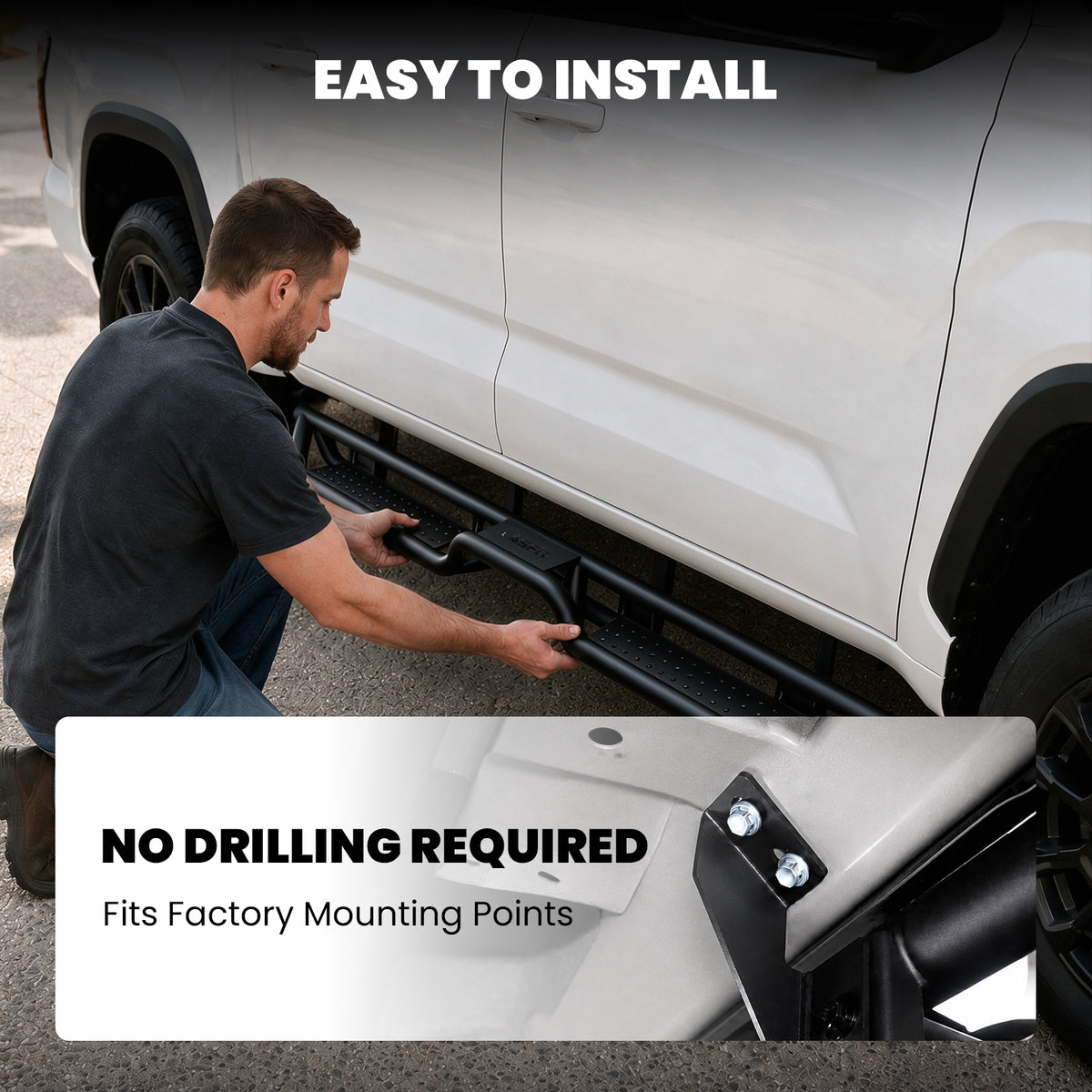 Fit for 2022-2026 Toyota Tundra Running Boards Side Steps, Fit CrewMax Cab ONLY
