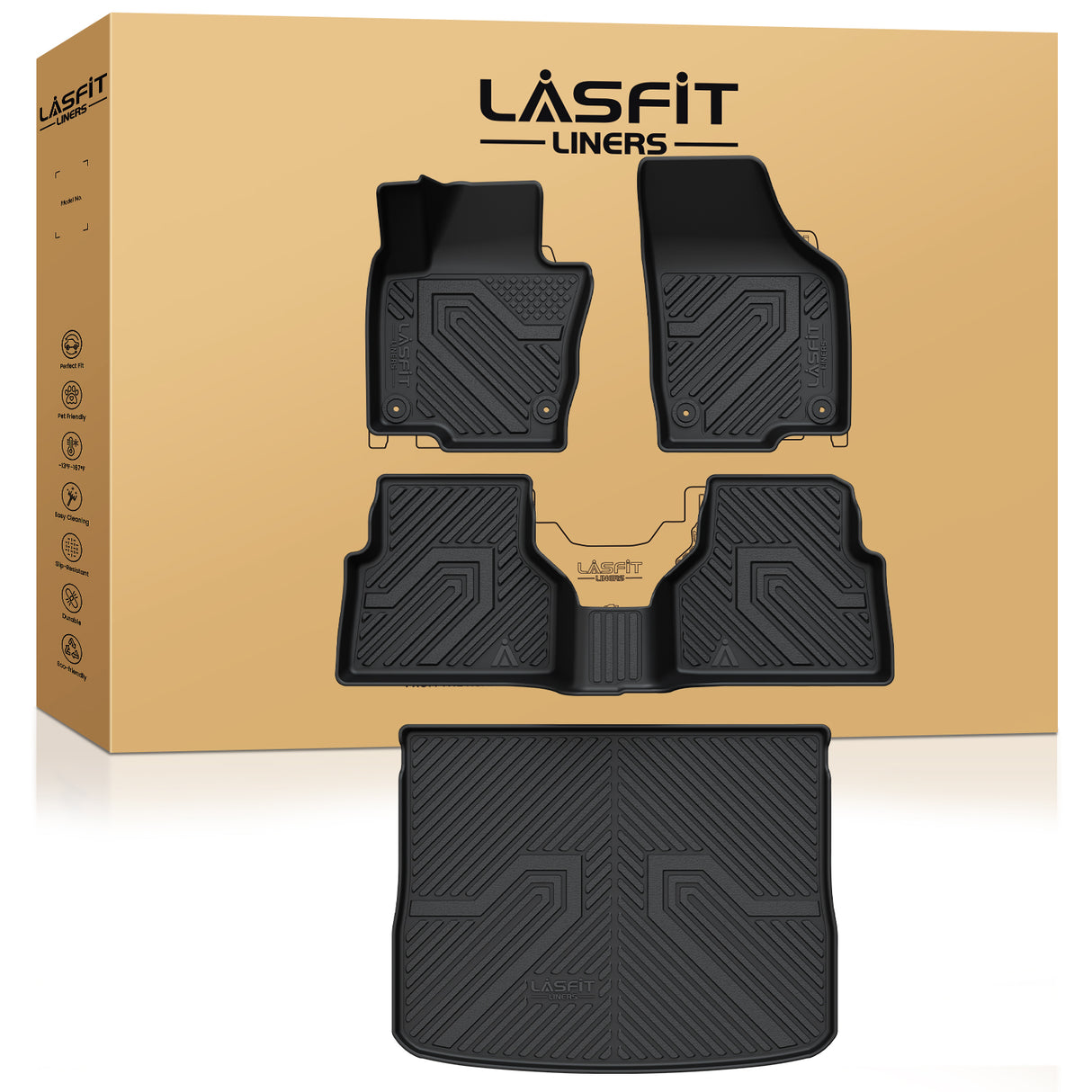 Fit for 2009-2017 Volkswagen Tiguan Floor Mats & Cargo Mat