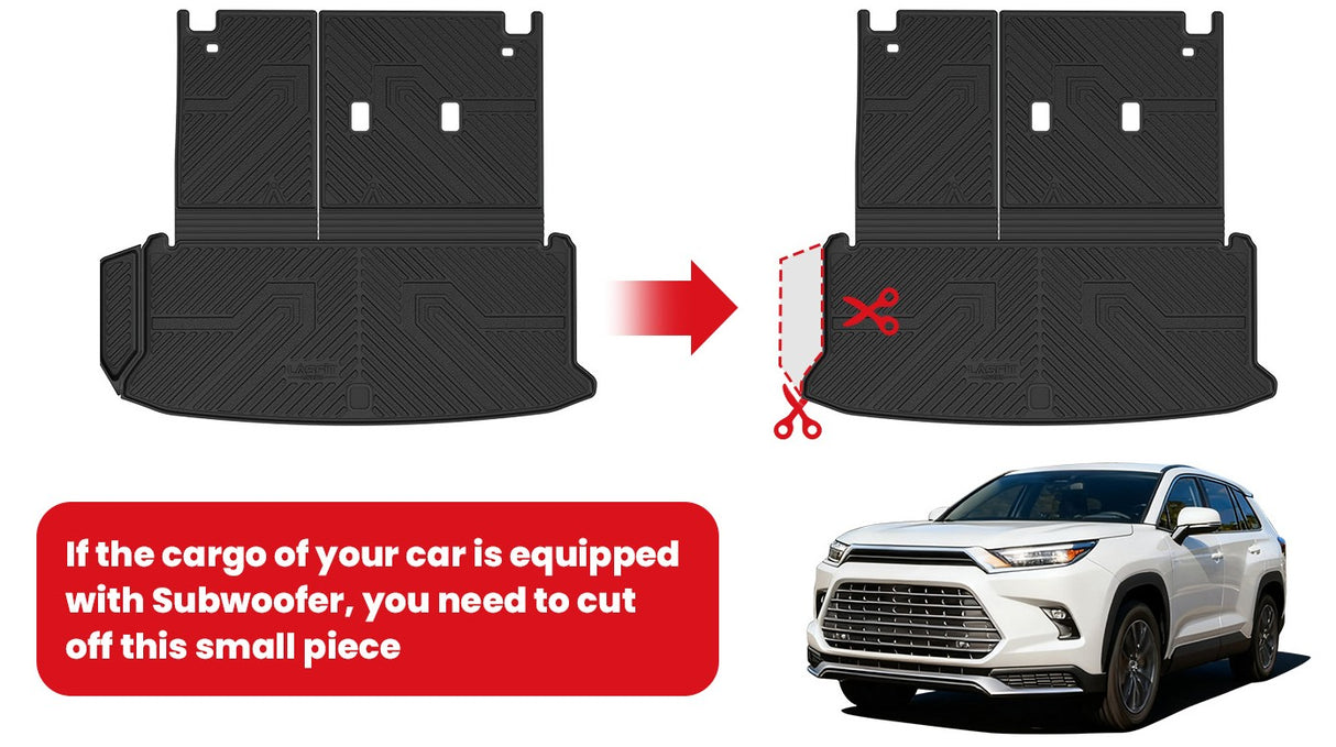 Fit for 2024-2026 Toyota Grand Highlander Floor Mats or Cargo Mat, Fit Gas & Hybrid
