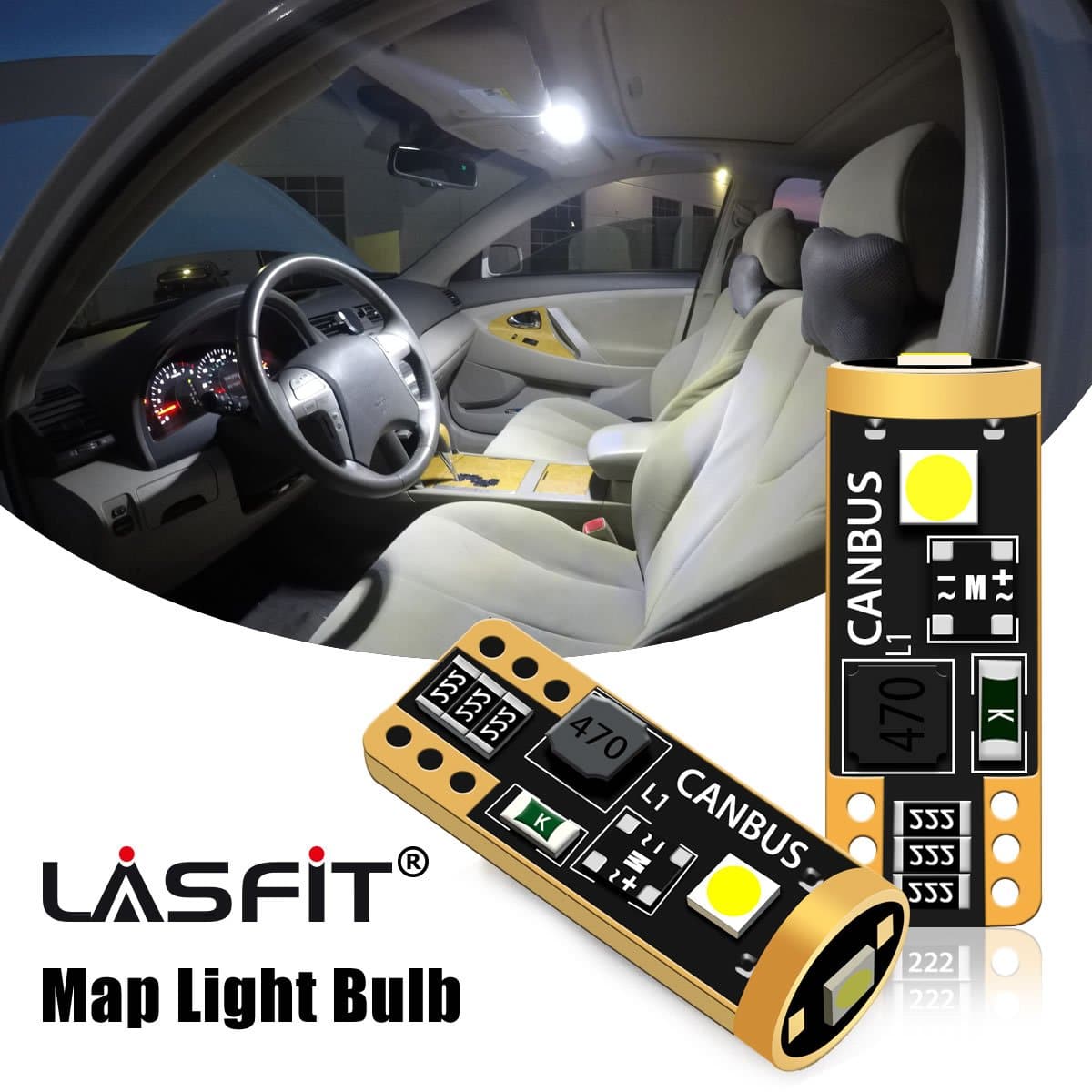 Lasfit 168 led map lights fit for 2002-2006 Toyota Camry