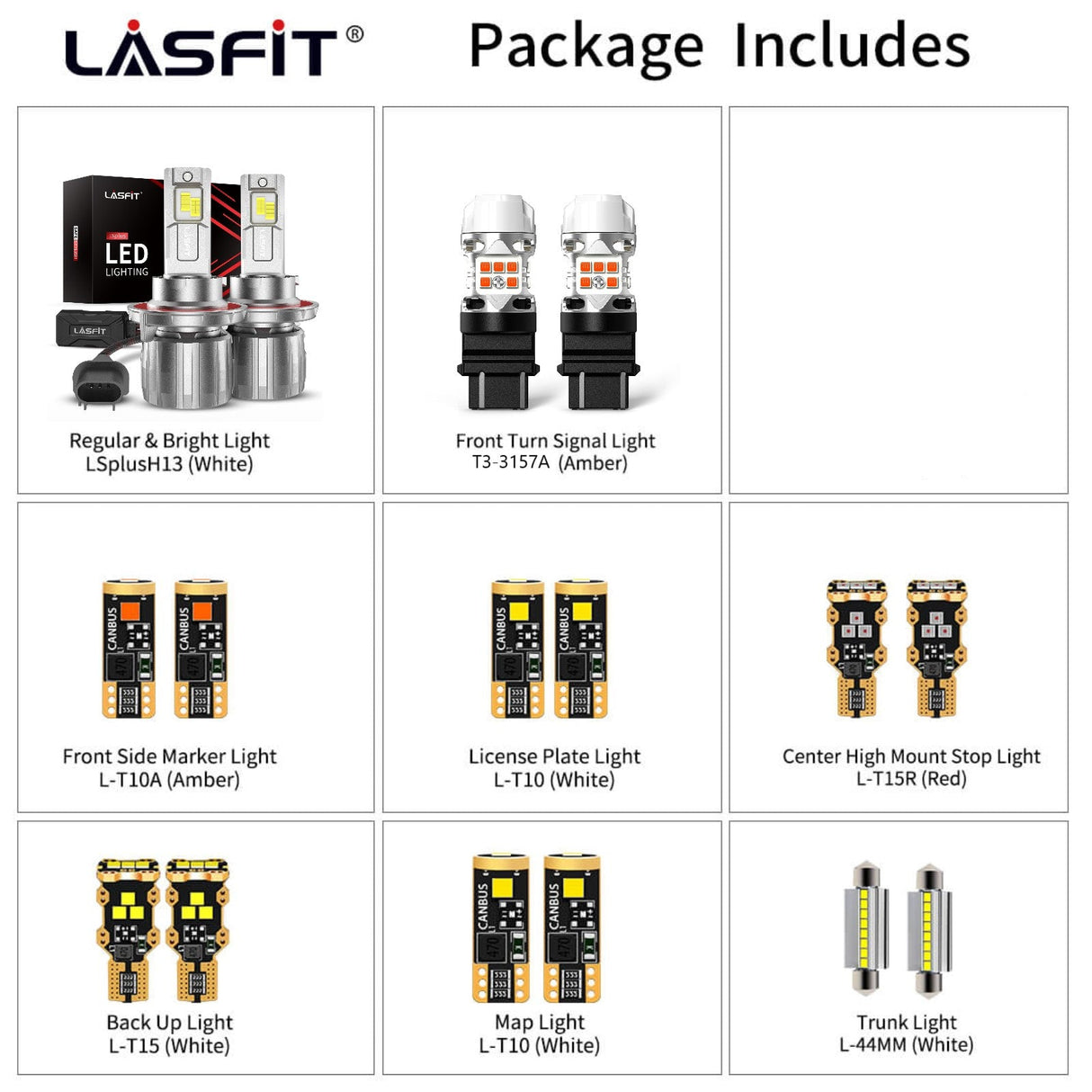 combo package led bulbs fit for 2005-2009 Ford Mustang