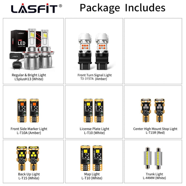 combo package led bulbs fit for 2005-2009 Ford Mustang