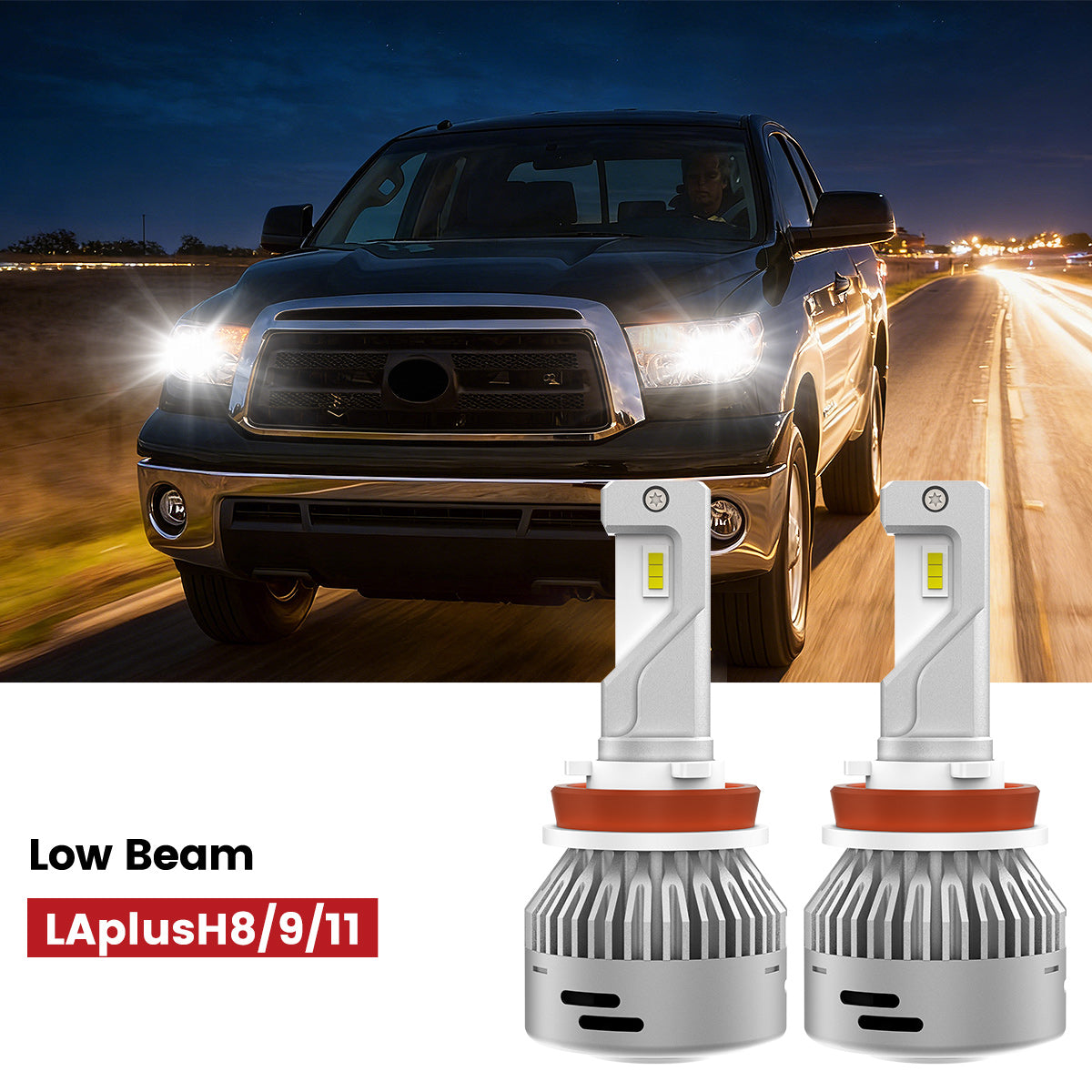 LED Headlight Bulbs Fit 2007-2013 Toyota Tundra H8 H9 H11 LASFIT