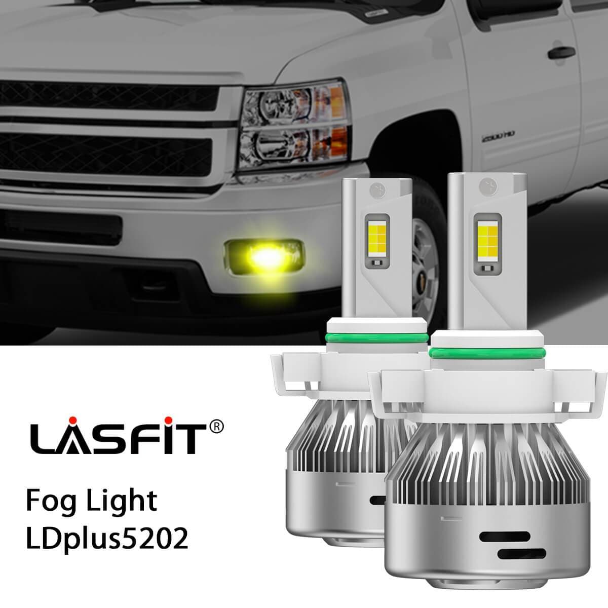 Lasfit 5202 led fog lights fit for 2007-2014 Chevy Silverado 2500 3500
