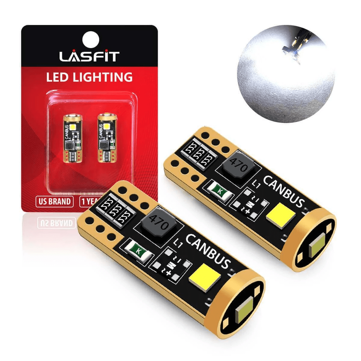 Lasfit 168 led license plate lights fit for 2009-2013 Toyota Corolla