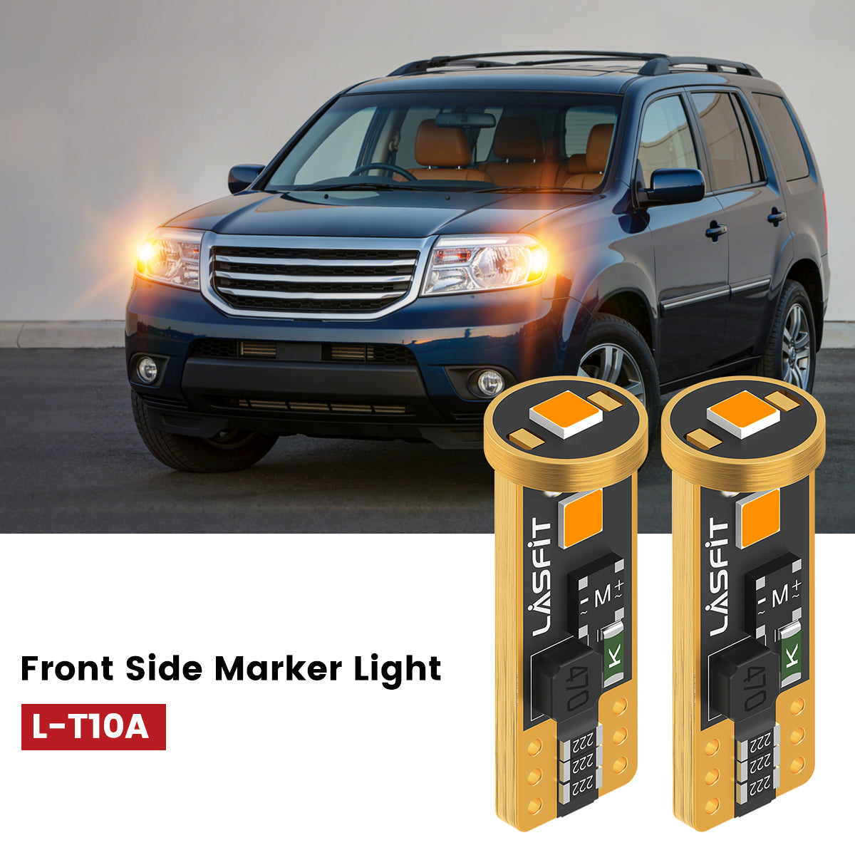 Lasfit 168 led front side marker lights fit for 2009-2015 Honda Pilot