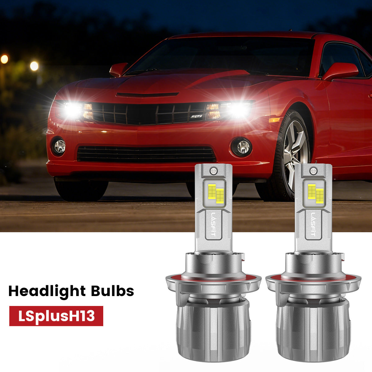 Lasfit H13 led headlight bulbs fit for 2010-2013 Chevrolet Camaro