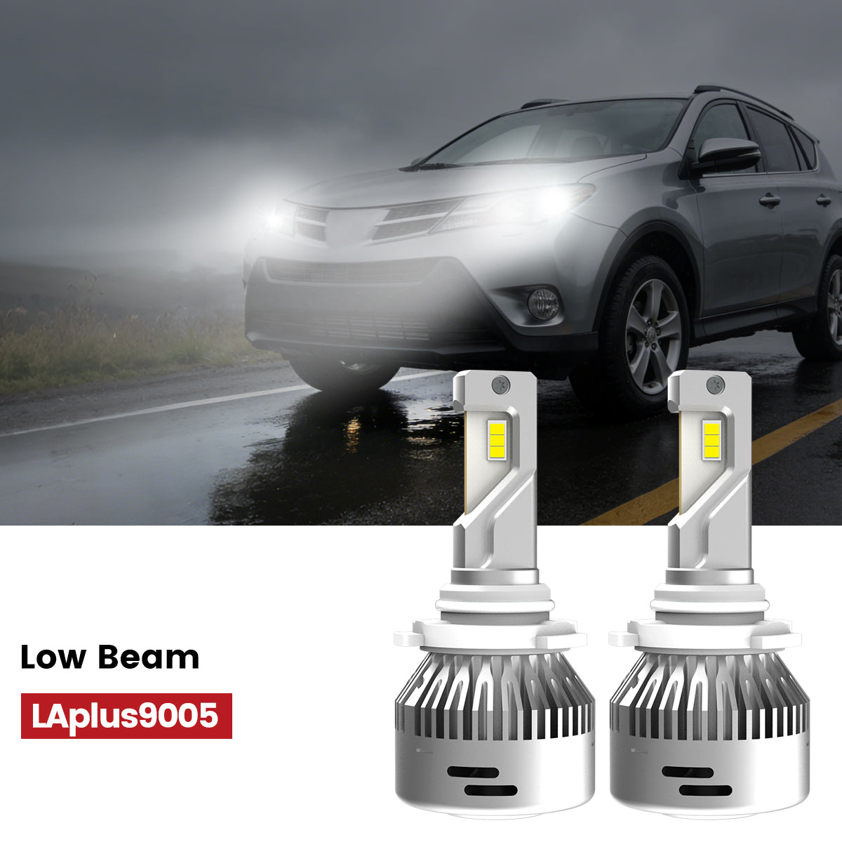Lasfit 9005 led low beam bulbs fit for 2013-2015 Toyota RAV4