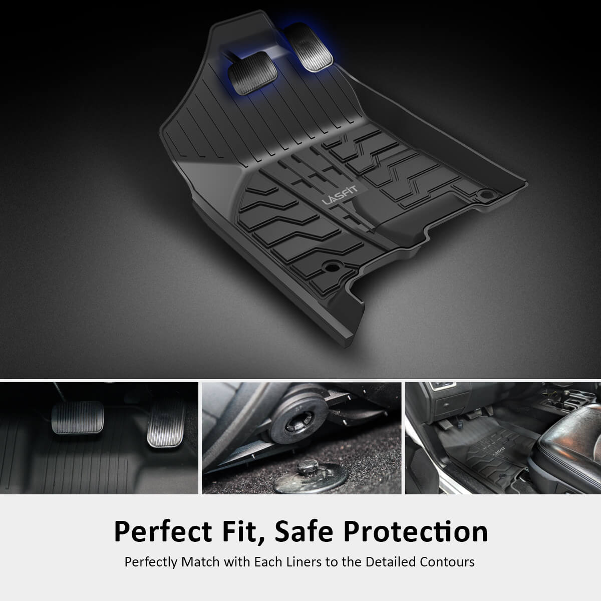 Safe Driving Protection Floor mats for Ram 1500 2013-2018