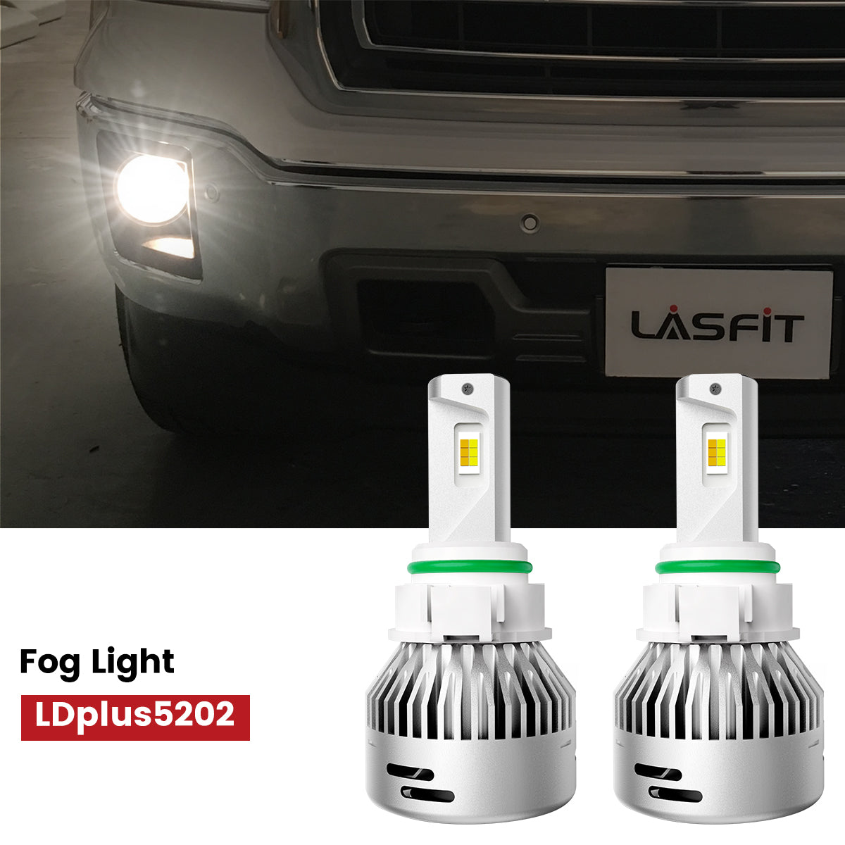 Lasfit 5202 led fog lights fit for 2014 2015 GMC Sierra 1500
