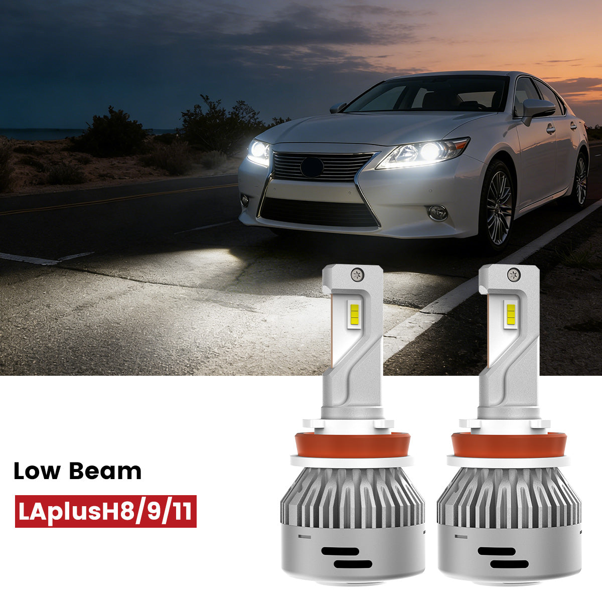 Lasfit H11 led low beam bulbs fit for 2014-2015 Lexus ES350