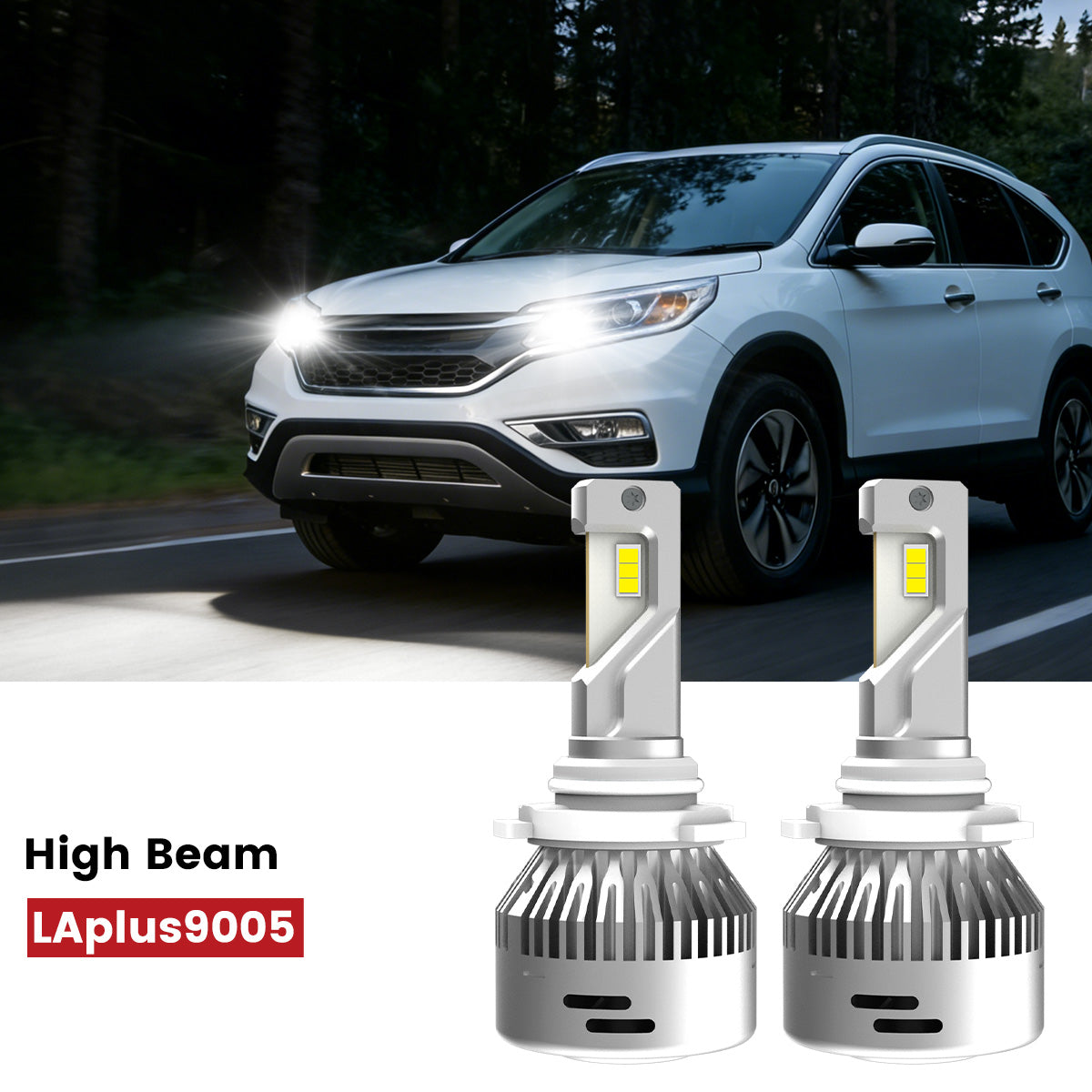 Lasfit 9005 led high beam bulbs fit for 2015-2016 Honda CR-V