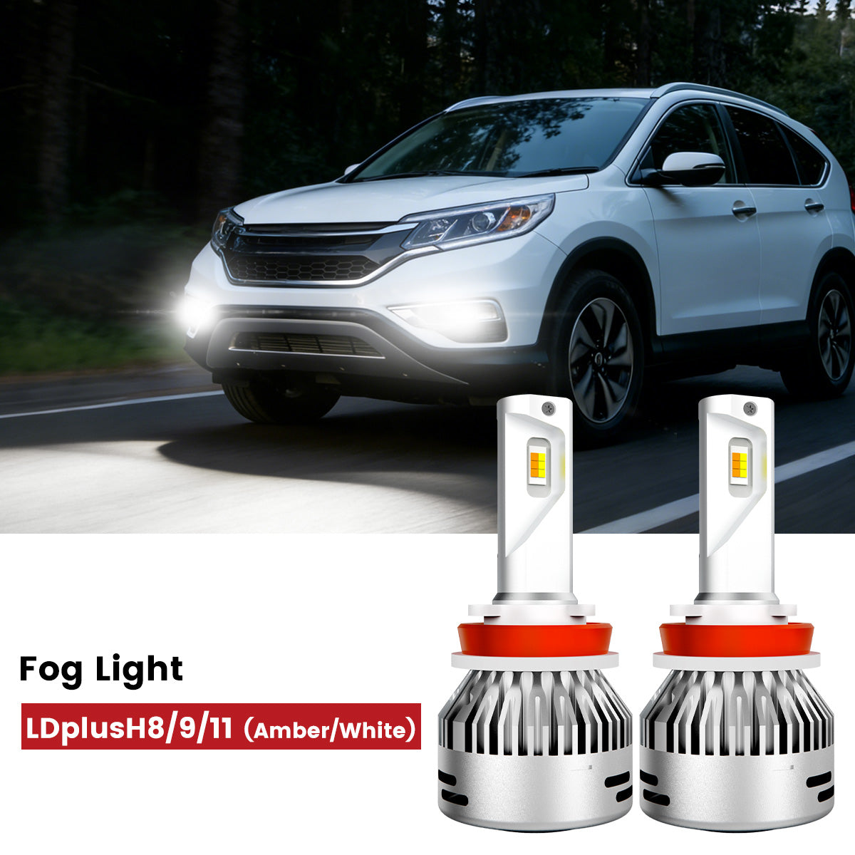 Lasfit H11 led fog lights fit for 2015-2016 Honda CR-V