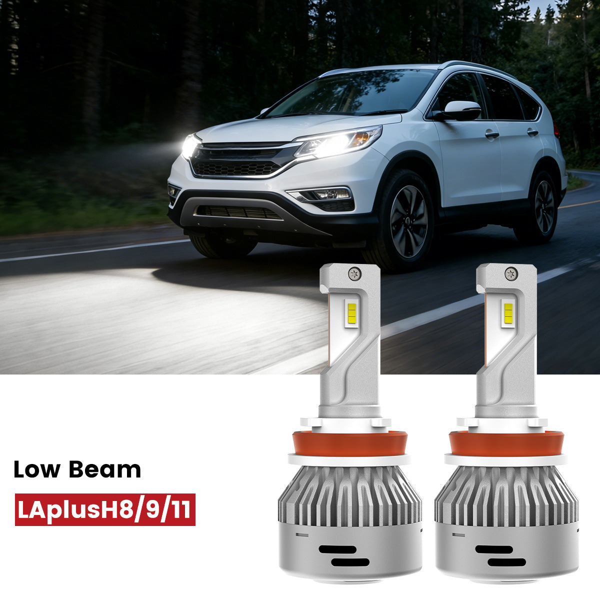 Lasfit H11 led low beam bulbs fit for 2015-2016 Honda CR-V