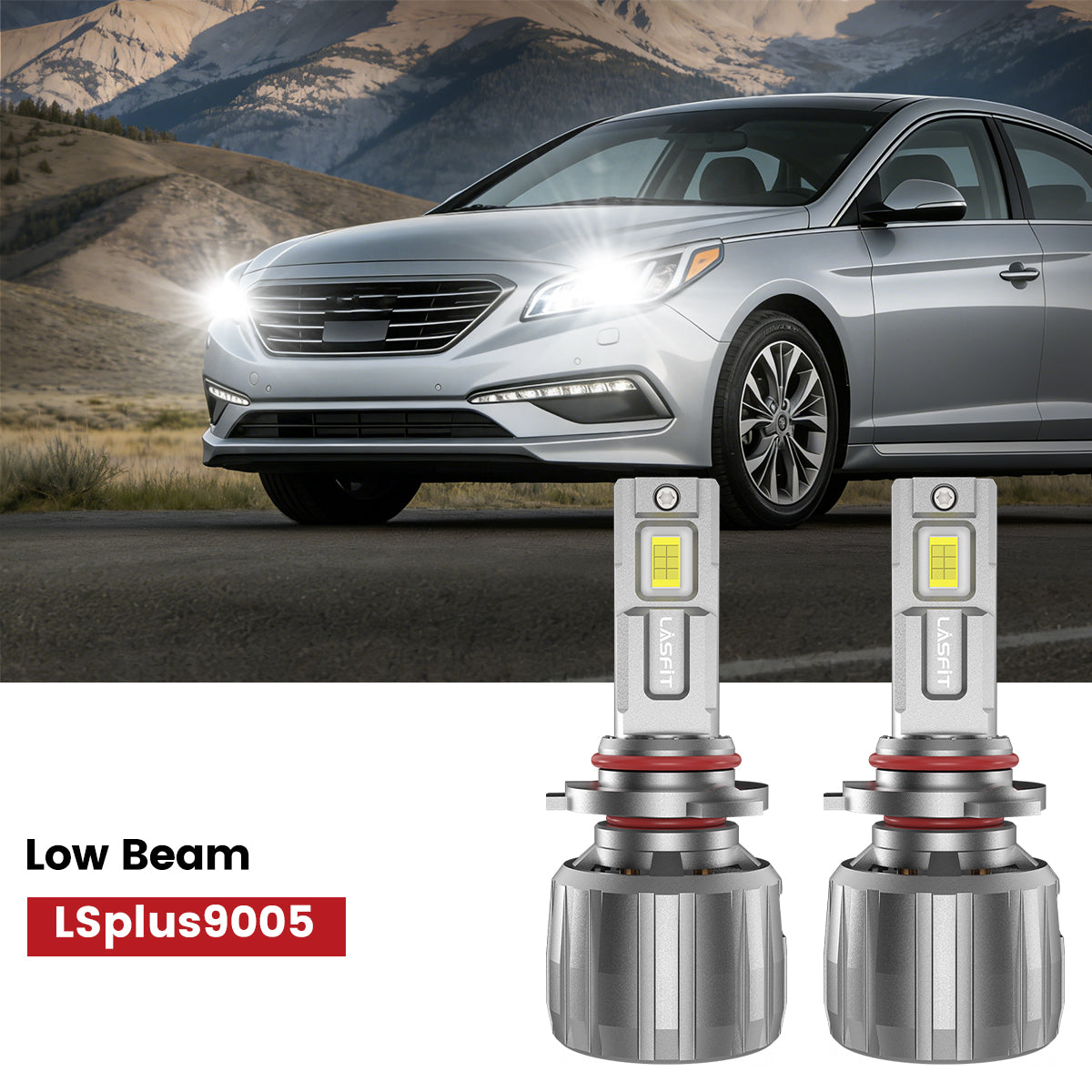 Lasfit 9005 led low beam bulbs fit for 2015-2016 Hyundai Sonata