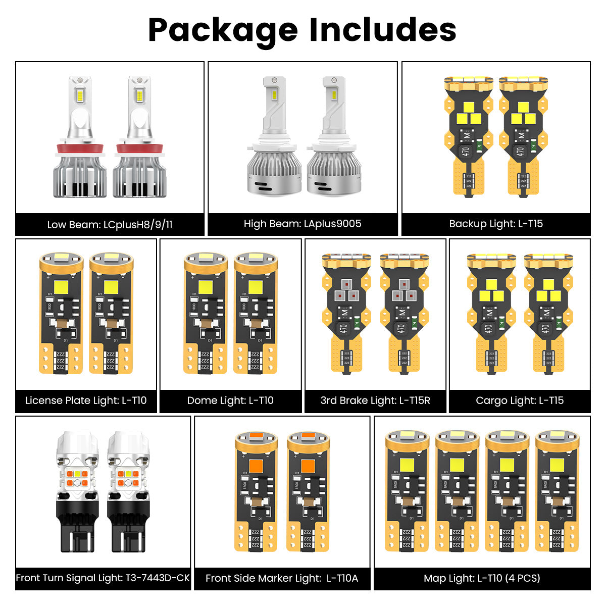 The combo package for 2019-2022 Chevy Colorado without OEM halogen fog light