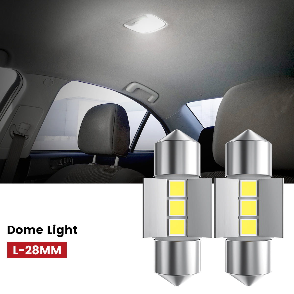 Lasfit 31MM led dome lights fit for 2016-2017 Subaru Crosstrek