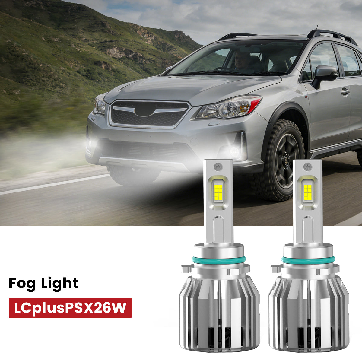 Lasfit 5202 led fog lights fit for 2016-2017 Subaru Crosstrek
