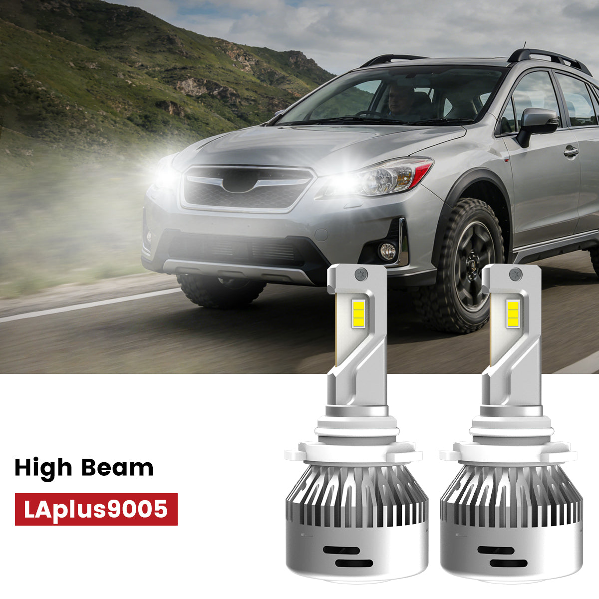 Lasfit 9005 led high beam bulbs fit for 2016-2017 Subaru Crosstrek