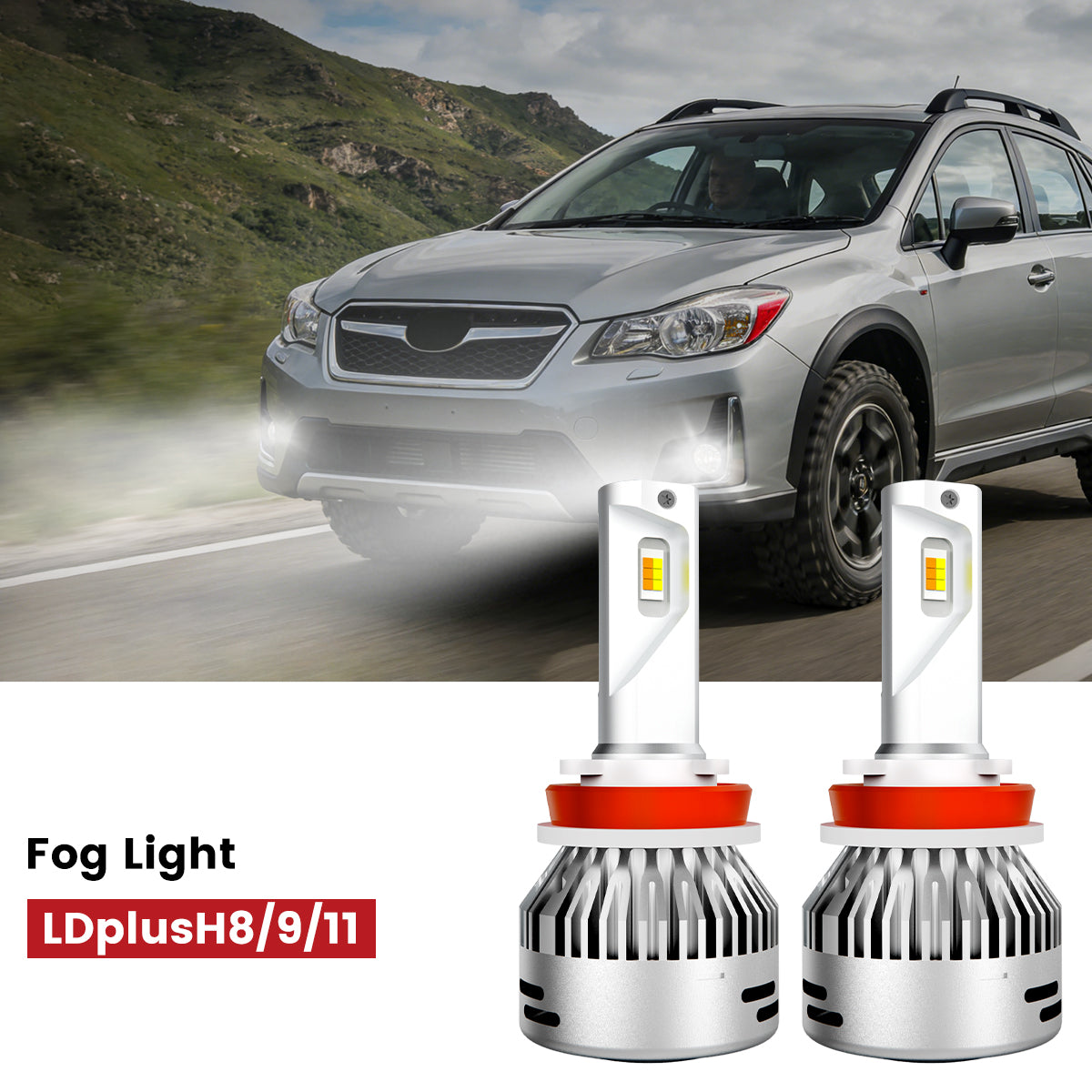 Lasfit H11 led fog lights fit for 2016-2017 Subaru Crosstrek