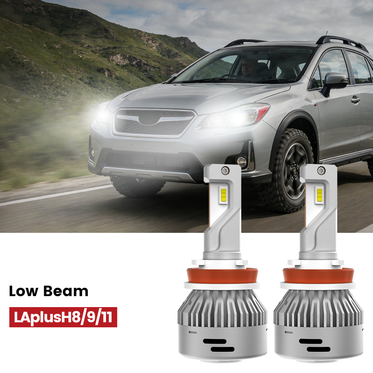 Lasfit H11 led low beam bulbs fit for 2016-2017 Subaru Crosstrek