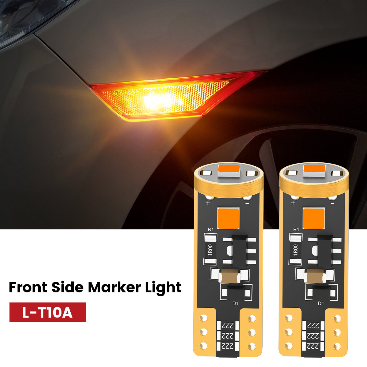 2016-2020 Honda Civic LED Side Marker Light Upgrade Amber LASFIT