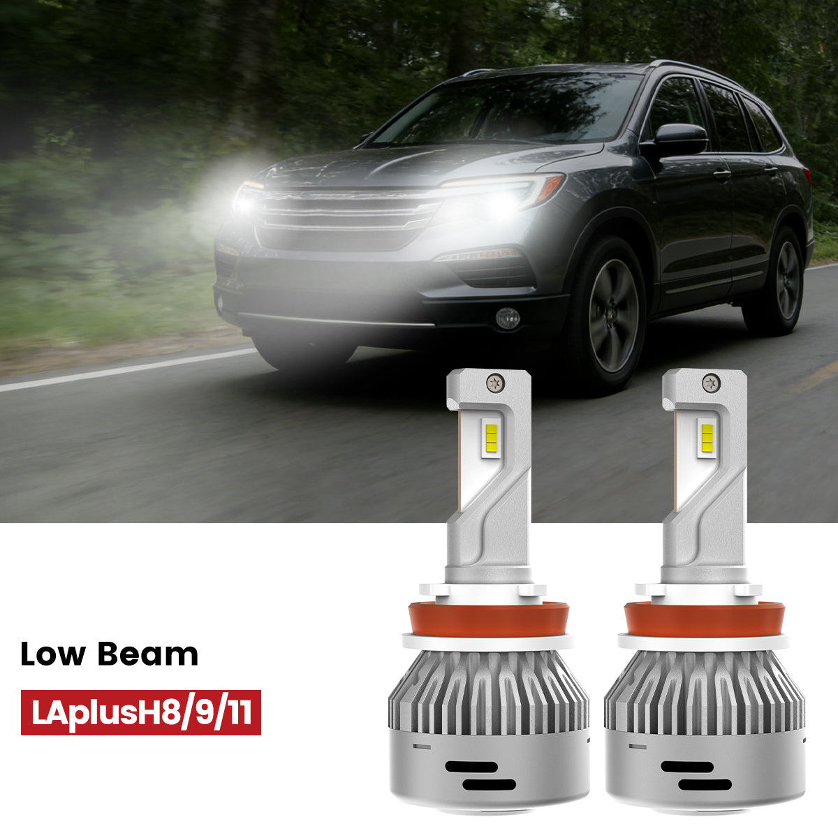 Lasfit H11 led low beam bulbs fit for 2016-2018 Honda Pilot