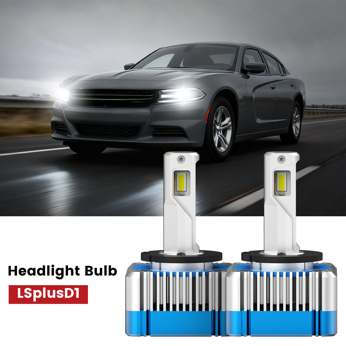 Lasfit D1 led headlight bulbs fit for 2016-2021 Dodge Charger