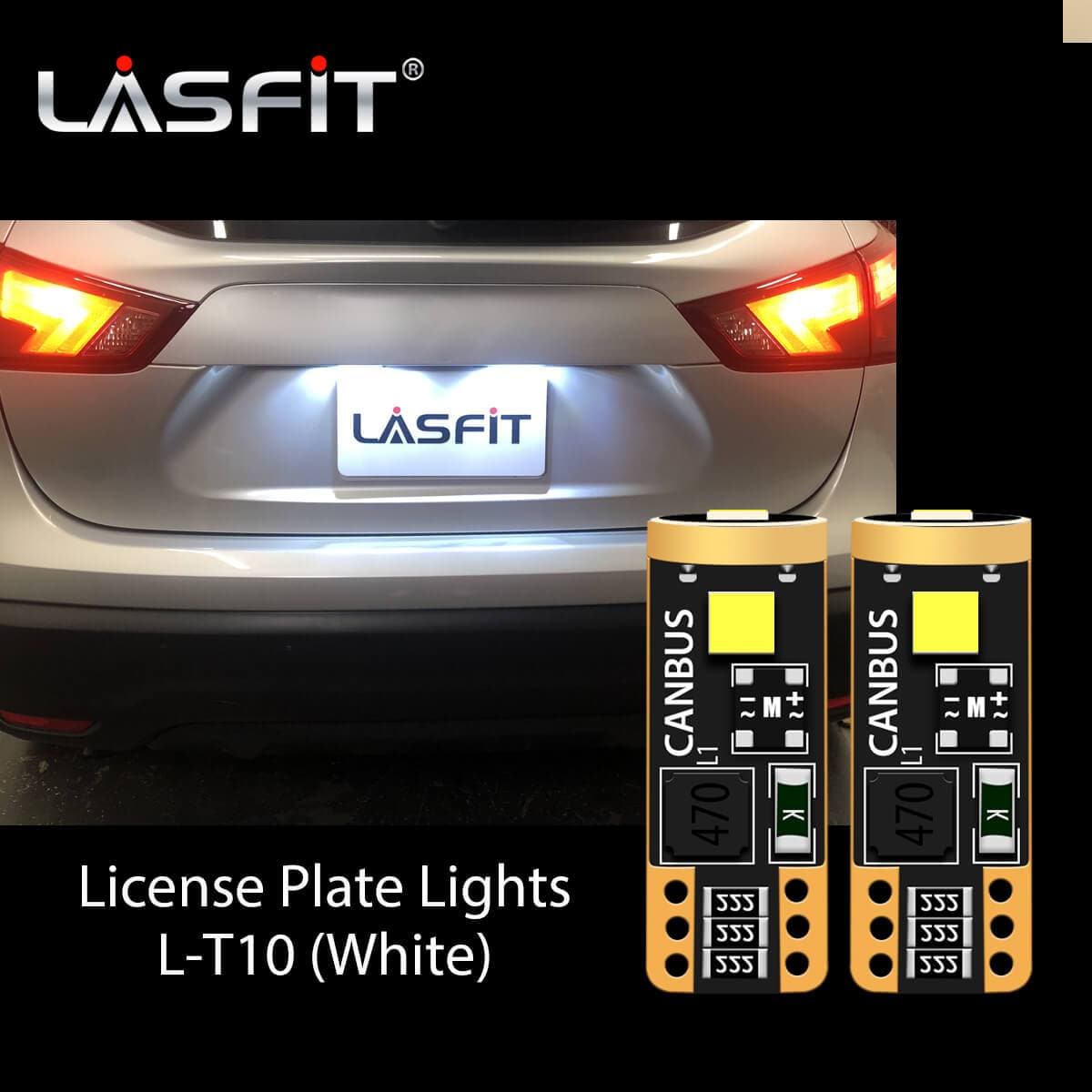 Lasfit 168 led license plate lights fit for 2017-2019 Nissan Rogue Sport