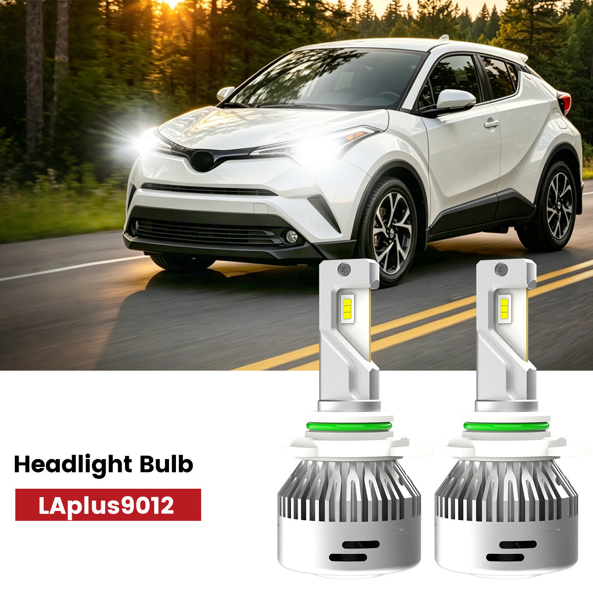 Lasfit 9012 led headlight bulbs fit for 2018-2019 Toyota C-HR