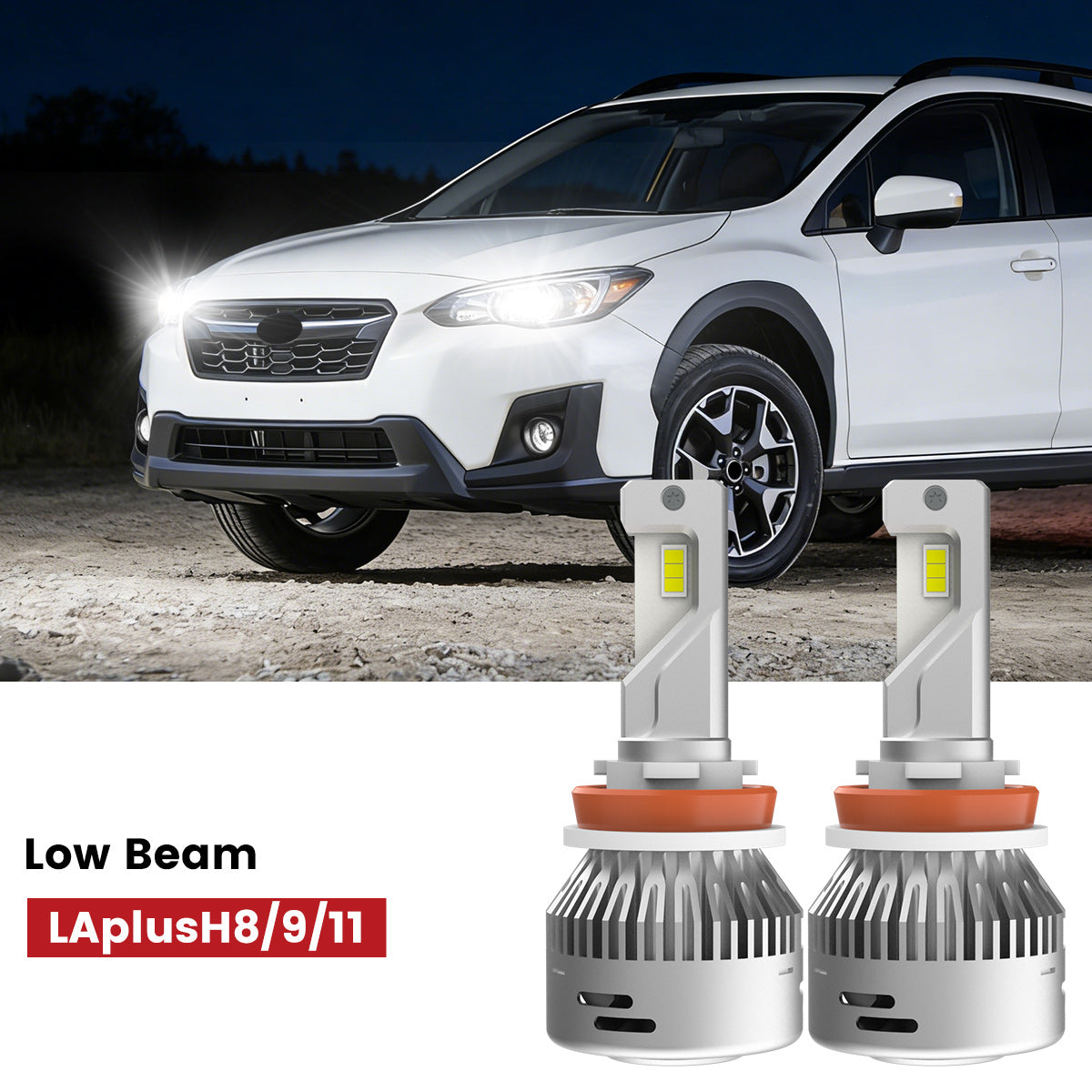 LAplus H11 LED bulb fit for 2018-2021 Subaru Crosstrek low beam