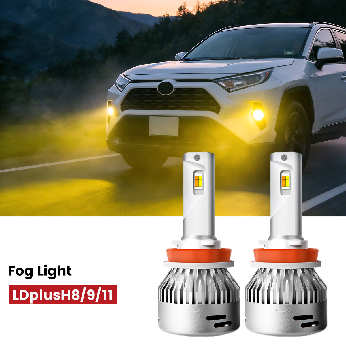 Lasfit H11 led fog lights fit for 2019-2021 Toyota RAV4