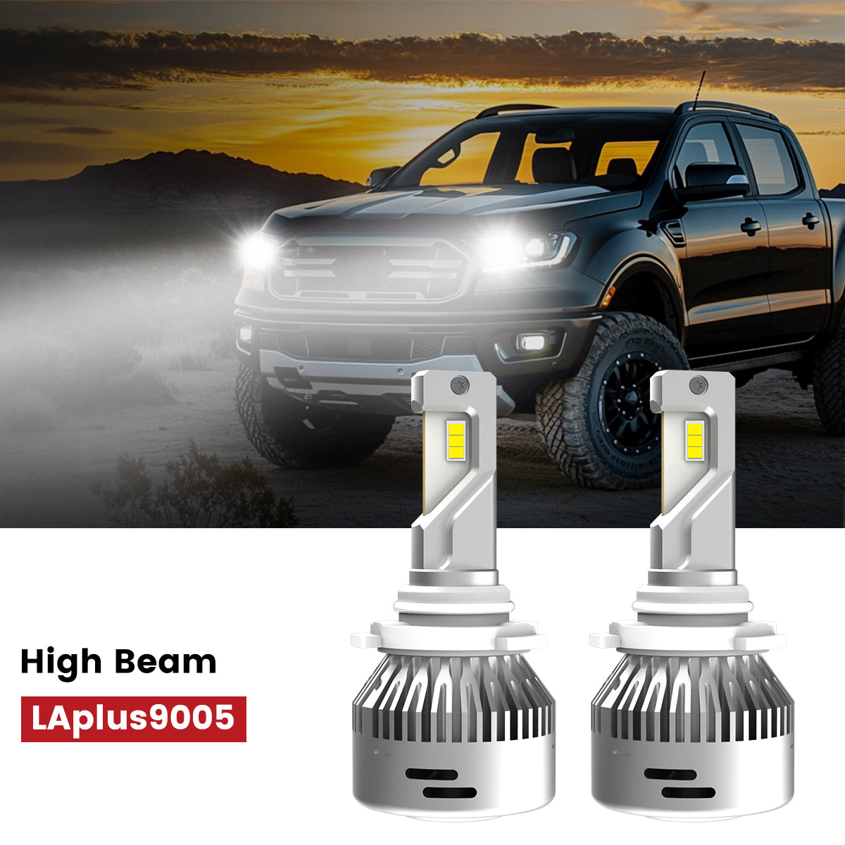 Lasfit 9005 led high beam bulbs fit for 2019-2023 Ford Ranger