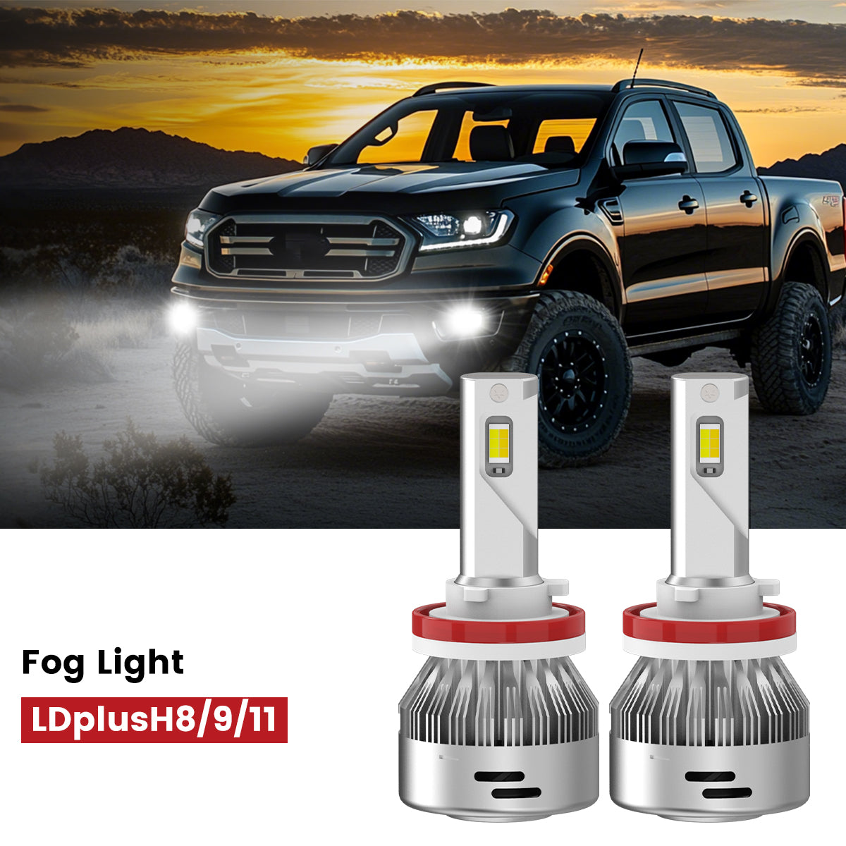 Lasfit H11 led fog lights fit for 2019-2023 Ford Ranger