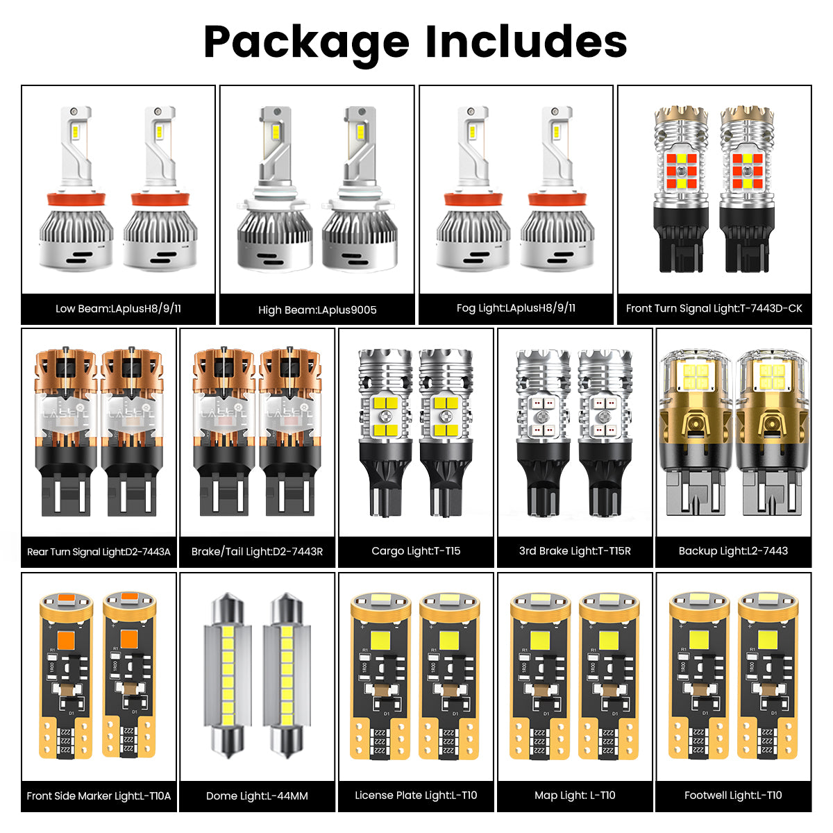 combo package led bulbs for 2019-2024 Ram 1500