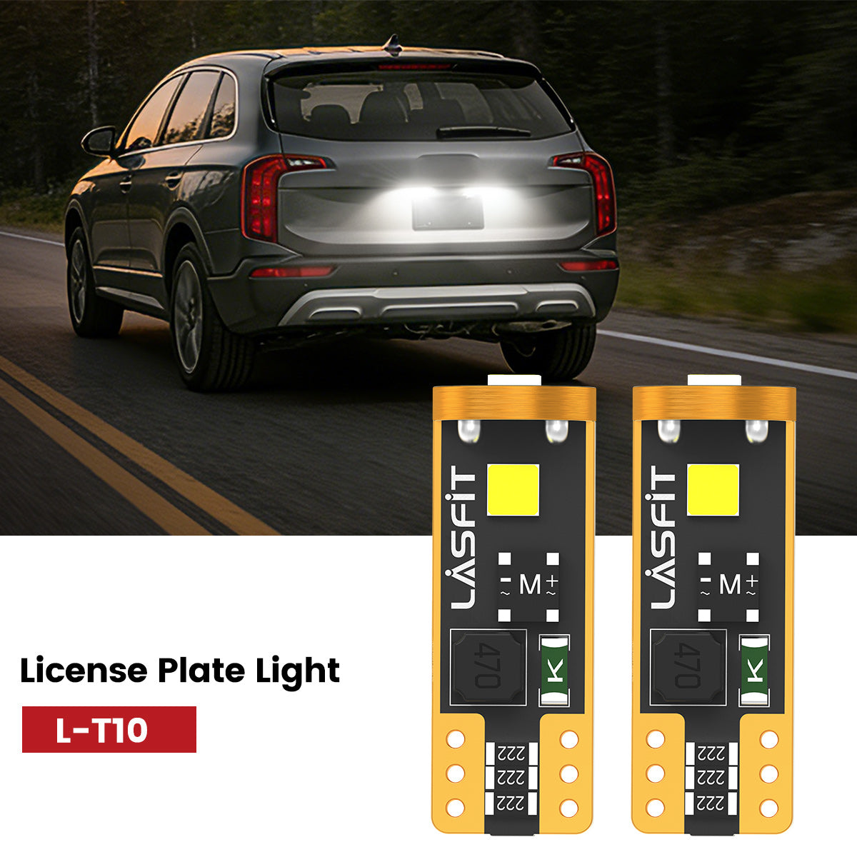 Lasfit 168 led license plate lights fit for 2020-2021 Kia Telluride