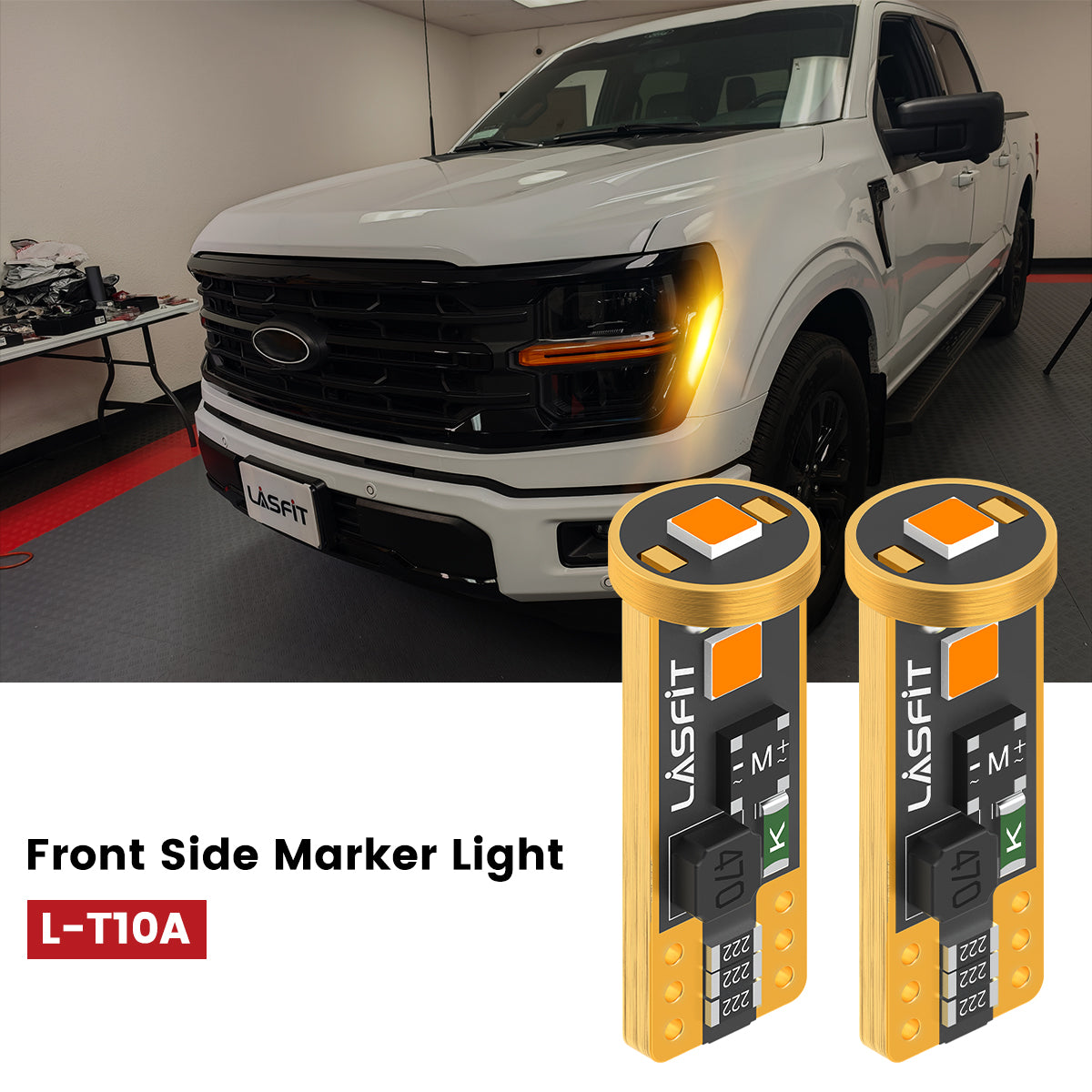 L-T10A LED Bulbs fit for 2021-2023 Ford F-150 front side marker light