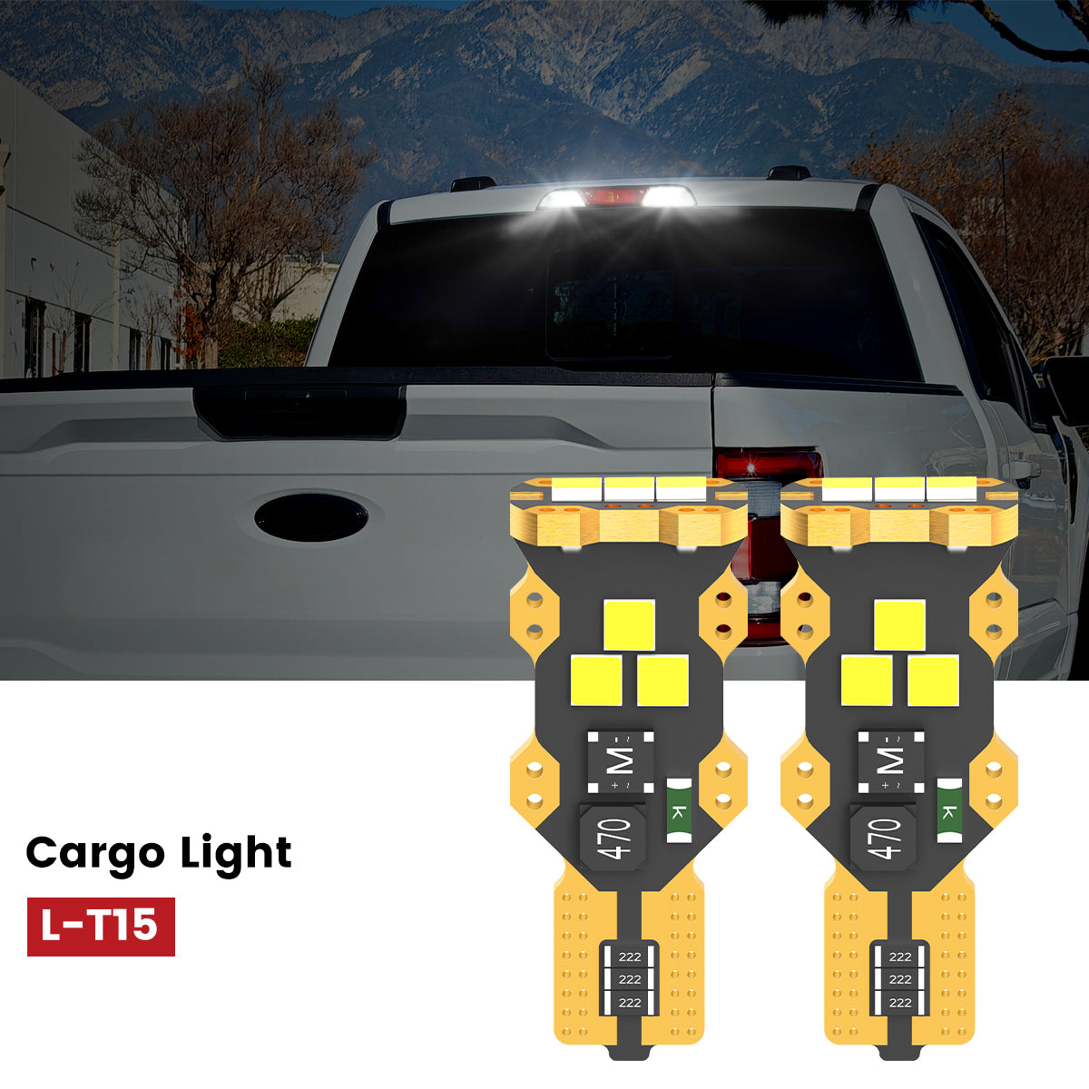 L-T15 LED Bulbs fit for 2021-2023 Ford F-150 cargo light