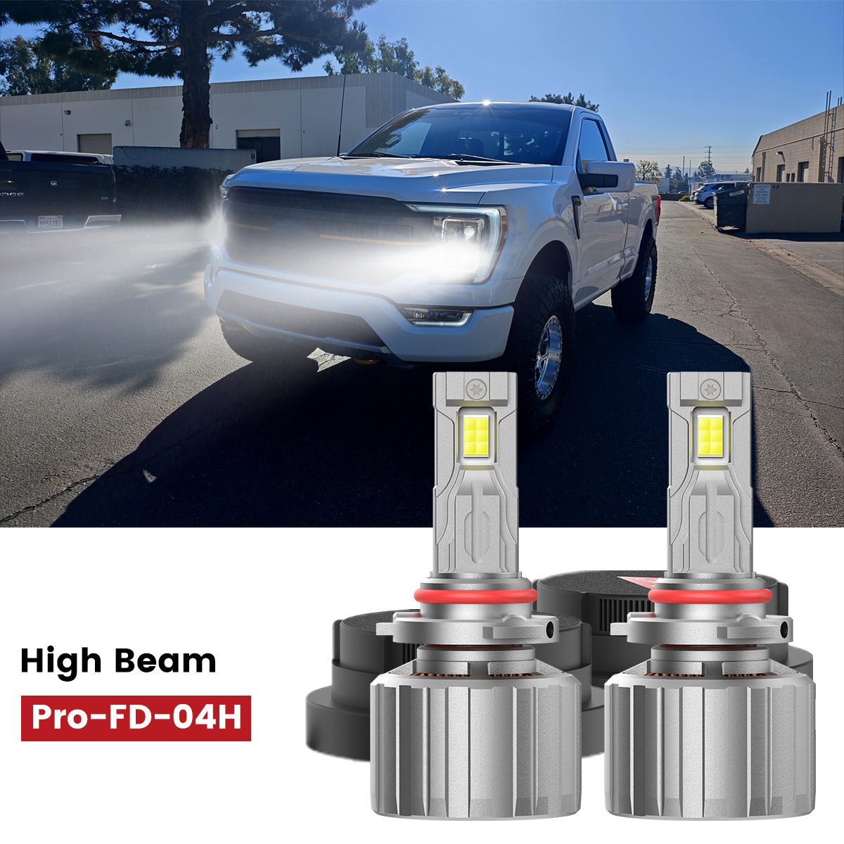 custom-made 9005 led high beam bulbs fit for 2021-2023 Ford F-150