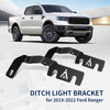 2019-2022 Ford Ranger Low Profile Ditch Light Brackets | LASFIT
