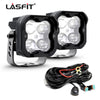 lasfit 3" led pod lights with fog beam white