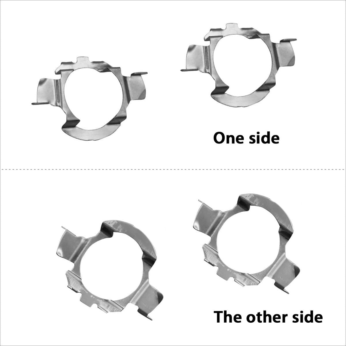 TK001 2x H7 LED Bulb Holder Adapter Retainer Fit for Mercedes-Benz Volkswagen