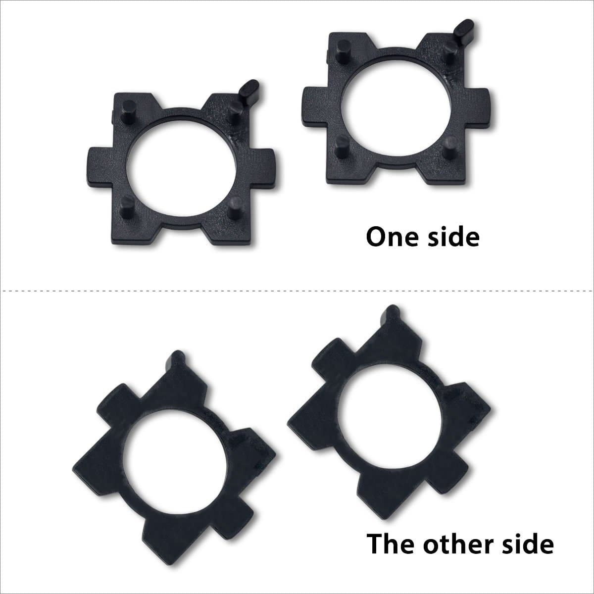 TK111 2x H7 LED Bulb Holder Adapter Retainer Fit For Mazda