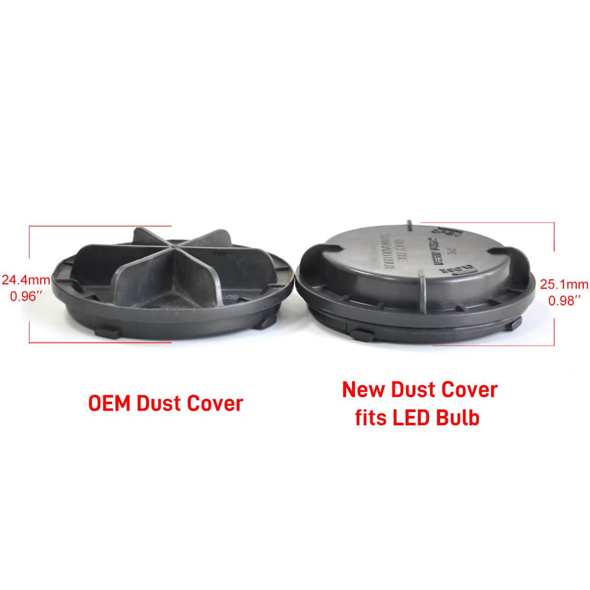 Fit for Hyundai Santa Fe Azera Sonata Elantra LED Bulb Dust Cover Seal Cap Waterproof OEM Design