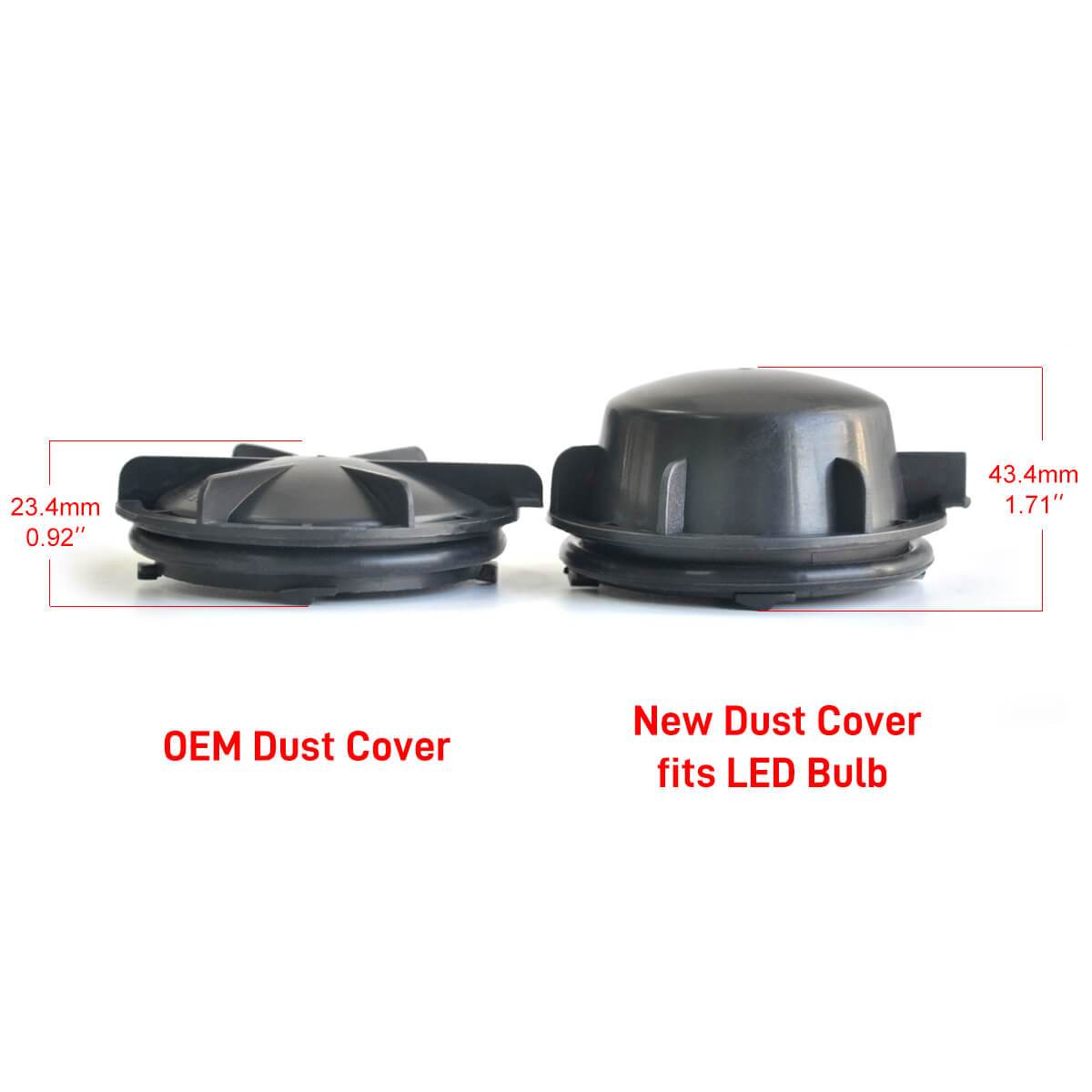 LED Bulb Dustproof Cover Waterproof Seal Cap OEM Design Fit for Buick Regal