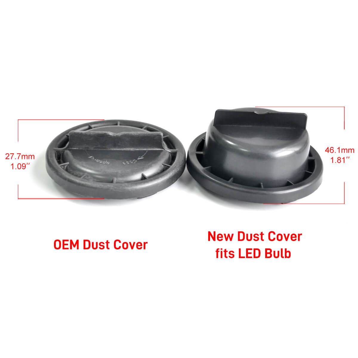 LED Bulb Dustproof Cover Waterproof Seal Cap Fit for Jeep Compass Bright Regular Light